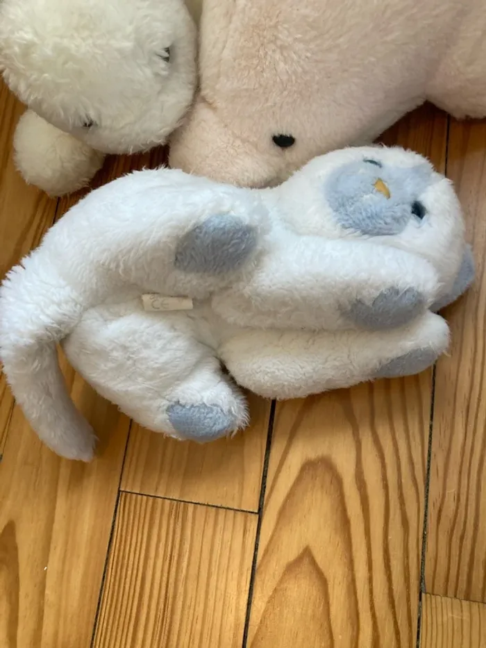 Lot de belles peluches pingouin/chat/phoque - photo numéro 3