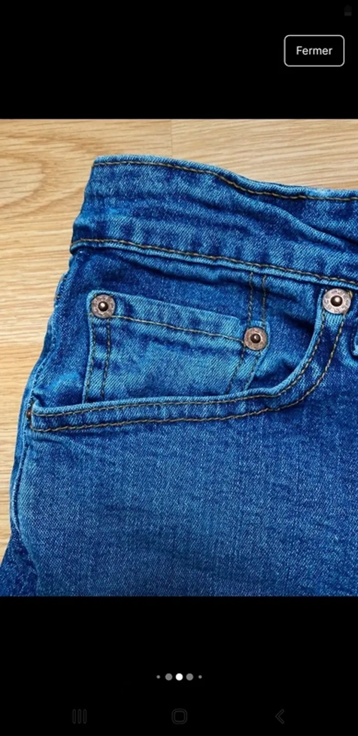 Short en jean Levi Strauss 519 - photo numéro 7