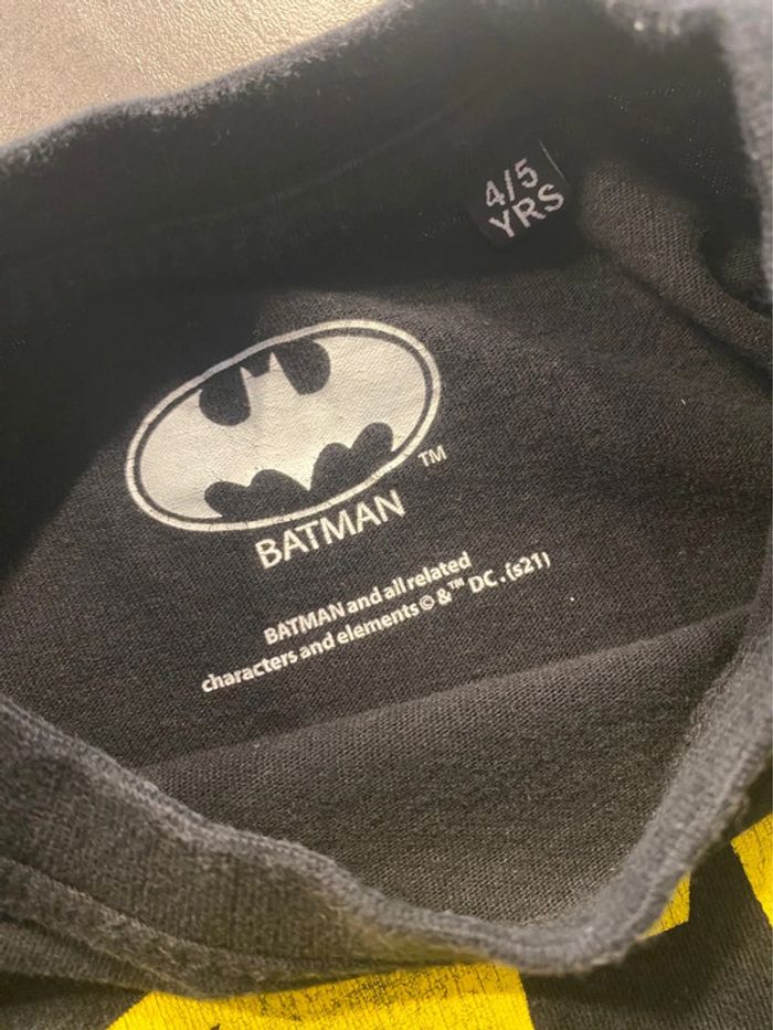 T-shirt Batman taille 4/5 ans Mandarin - photo numéro 2