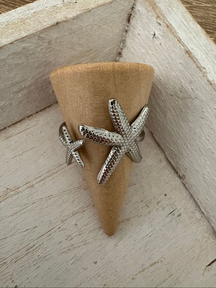 Bague argentée acier inoxydable