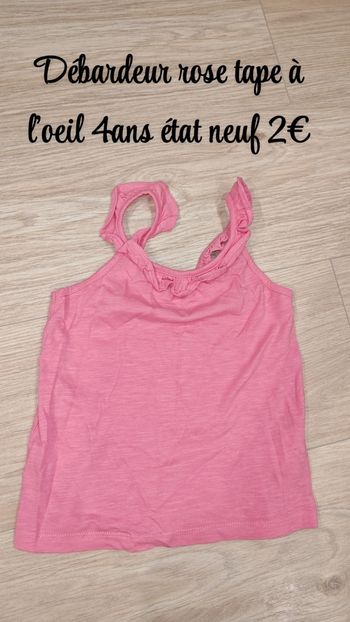 Débardeur rose 4ans Tape à l'oeil 