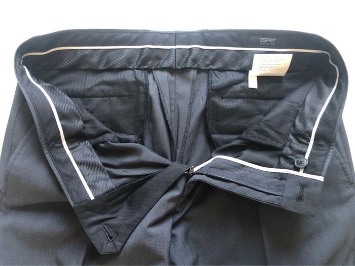 Costume « esprit » fit gris à rayures très fines T 50(40/42) porté 1 fois - photo numéro 14