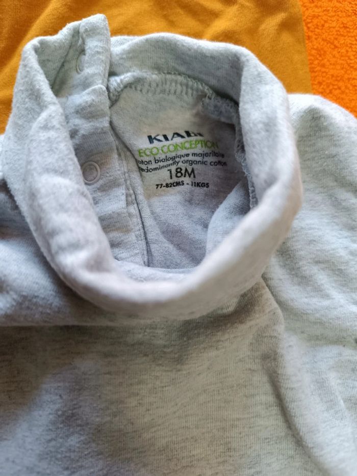Lot de 2 tee-shirt manches longues Kiabi 18 mois - photo numéro 3