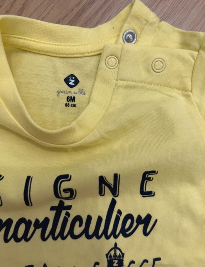 Lot de 2 t-shirts manches courtes 6 mois - photo numéro 6