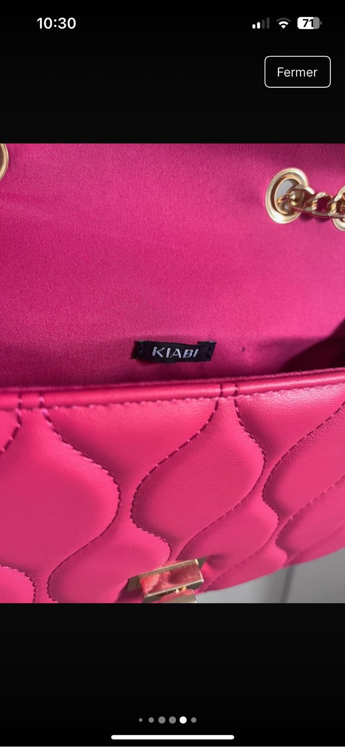 SAC MATELASSÉ ROSE - photo numéro 5
