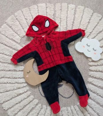 Combinaison bébé spiderman 6 mois 68cms