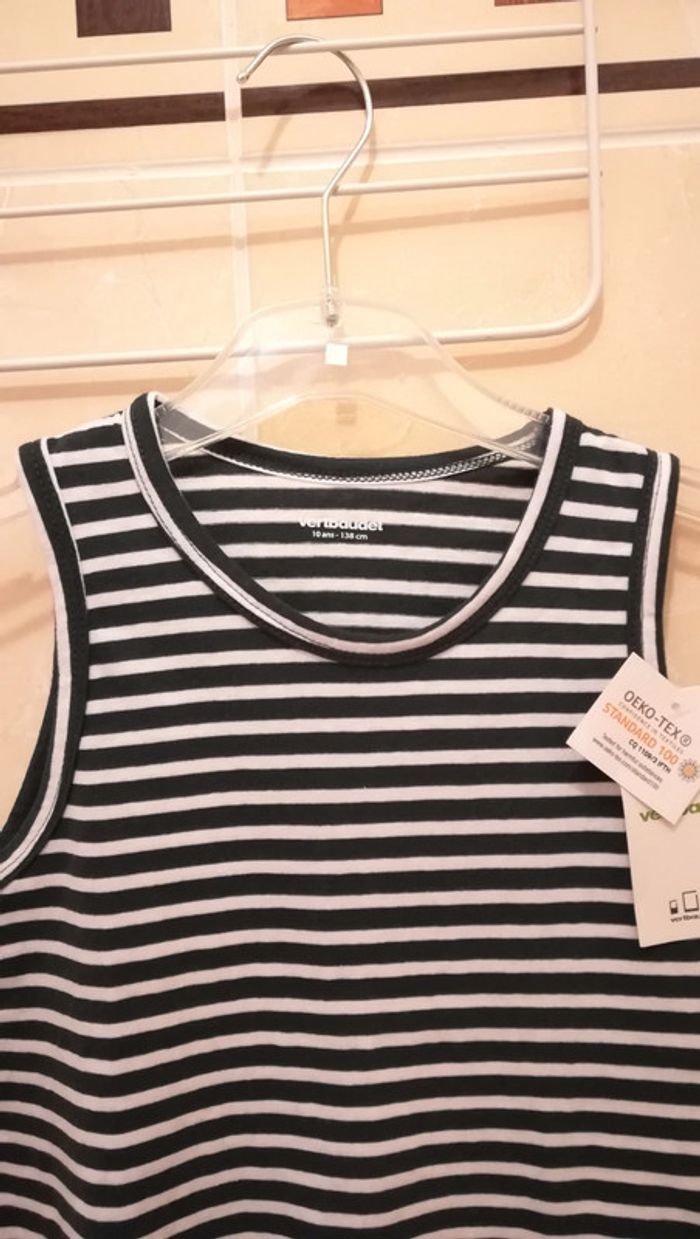 Débardeur Neuf Étiqueté T10 ans - V92B - photo numéro 2