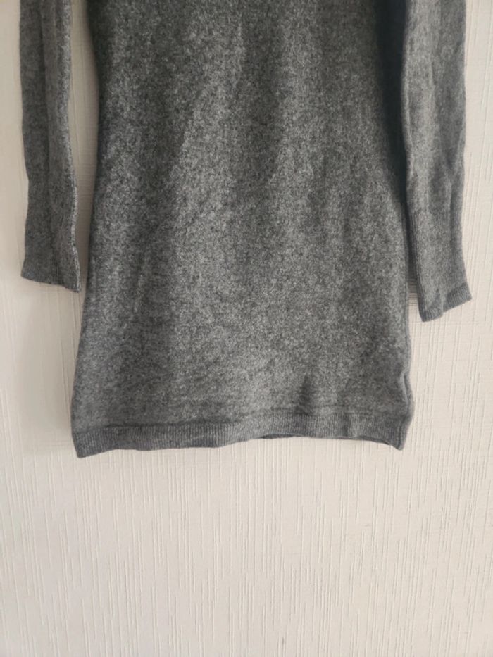 Jolie robe pull Maje gris motif guitare 10 ans - photo numéro 5