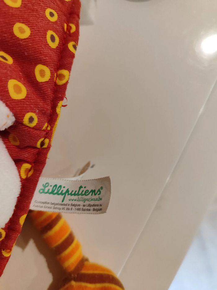 Peluche marionnette poule Ophélie lilliputiens - photo numéro 5