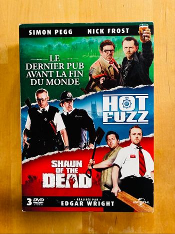 Coffret DVD trilogie du Cornetto de Edgar Wright.