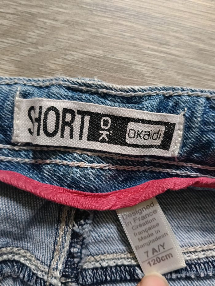 Short en jeans Okaïdi 7ans - photo numéro 3