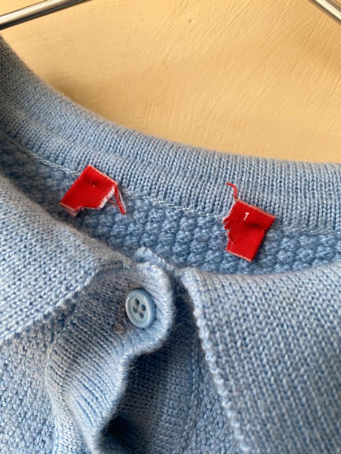 Pull bleu ciel vintage XS - photo numéro 6