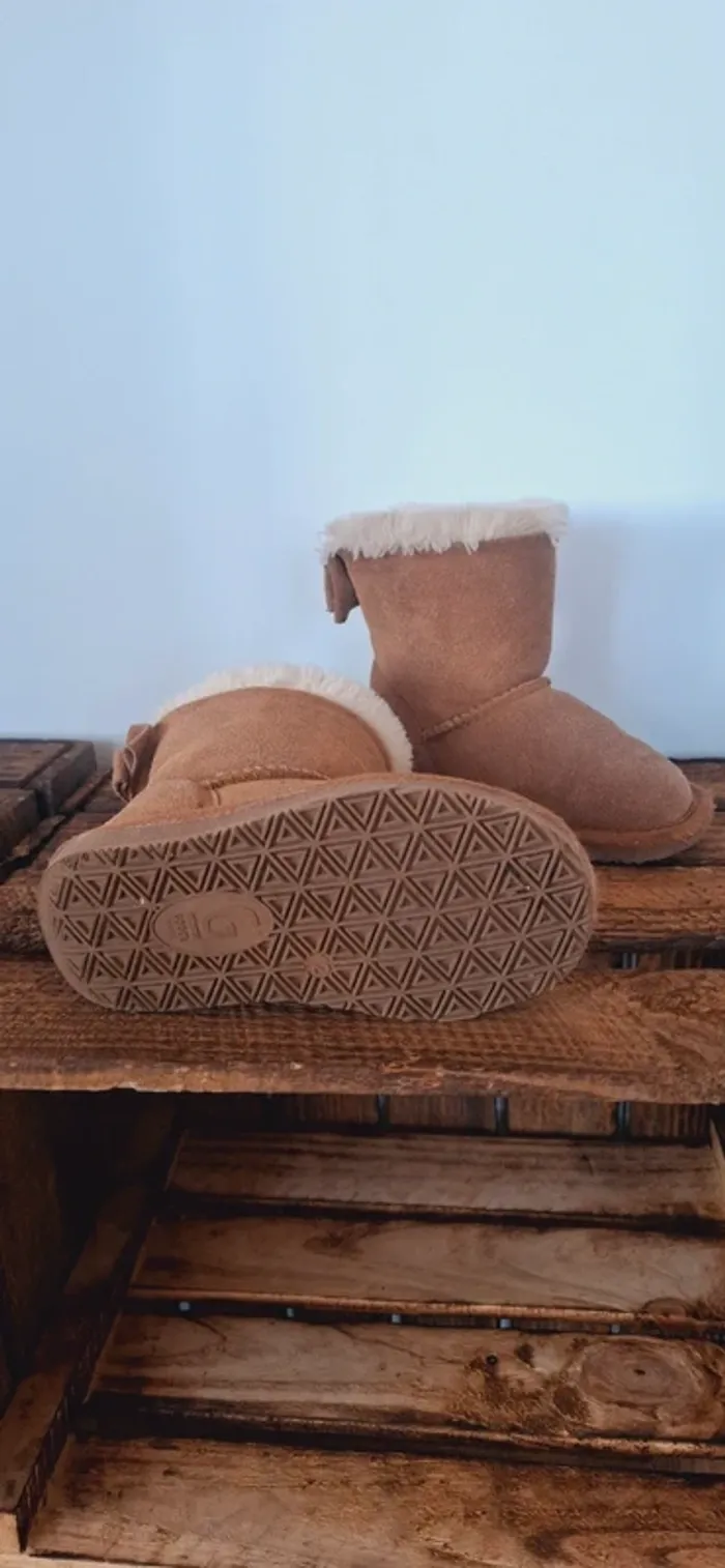 Bottines Gooce enfant – camel & beige - Taille 26 LA tendance - photo numéro 7