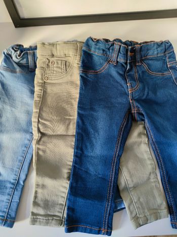 Lot 3 jeans HEMA 74cm