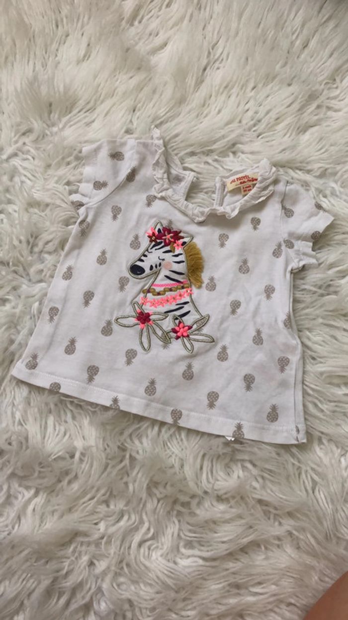 joli t shirt zebre