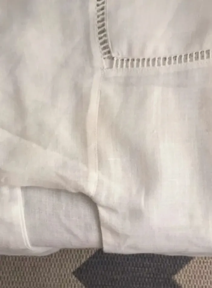 Blouse blanche en lin - photo numéro 3