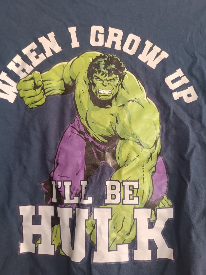 T-shirt hulk garçon 10 ans - photo numéro 2