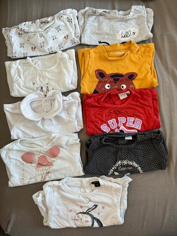 9 tee shirts manches longues