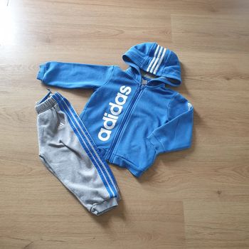 💚 Ensemble veste et bas de jogging 12/18 mois Adidas #emyfleury_18moisgarçon