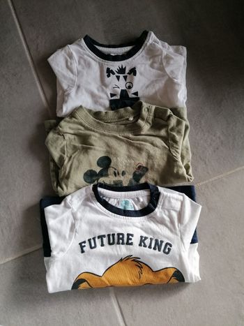 Lot de 3 tee shirt manche longue