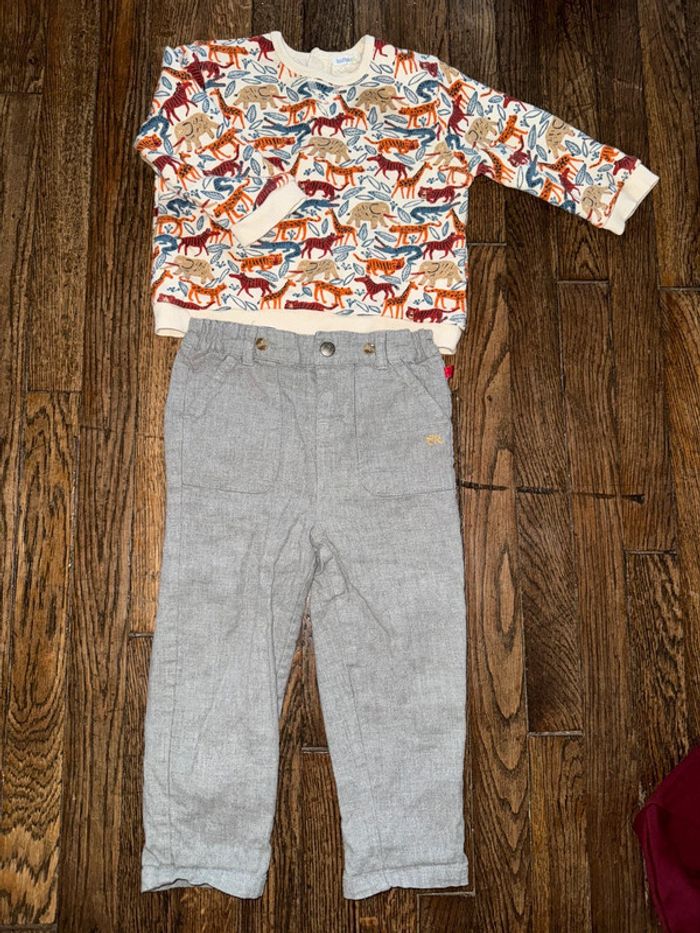 Sweat Bout’chou et pantalon cadet Rousselle  24 mois
