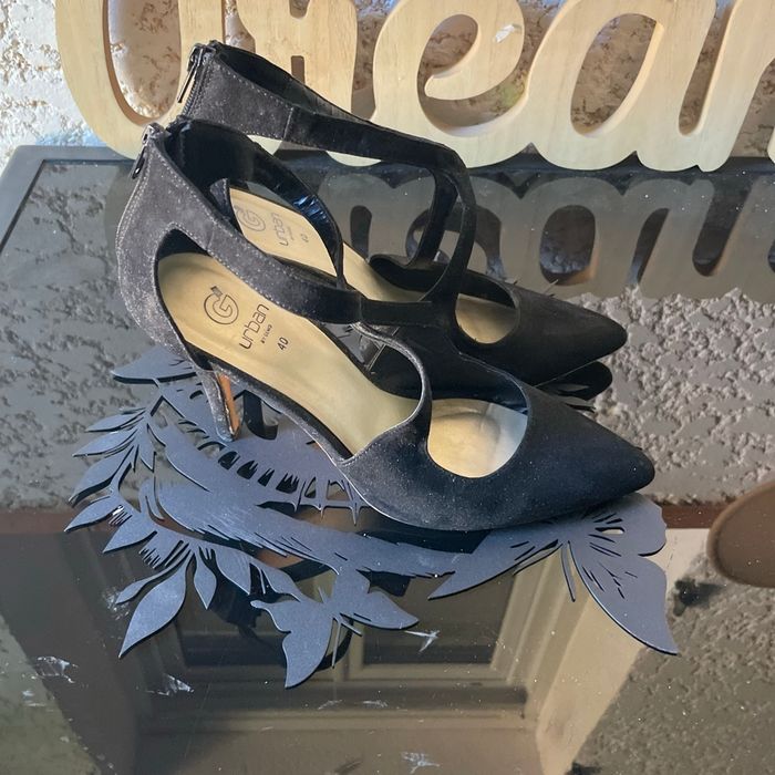 Chaussures femme noire à talons - photo numéro 2
