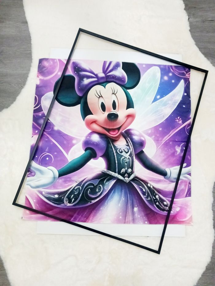 Impression sur toile tissus 70x70 neuf à encadrer - photo numéro 2