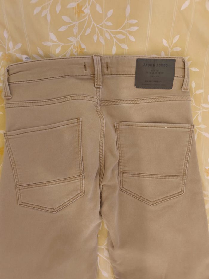 Pantalon Jack Jones Femme Taille 29/30 Beige - photo numéro 3