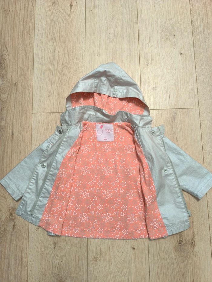 Imperméable fille Gemo avec capuche amovible - 18 mois - photo numéro 2
