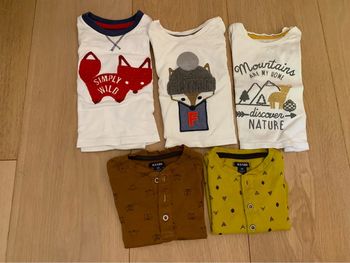 Lot de 5 t shirts 3 mois