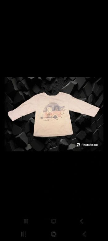 T shirt longues manches bébé fille 6/9 mois