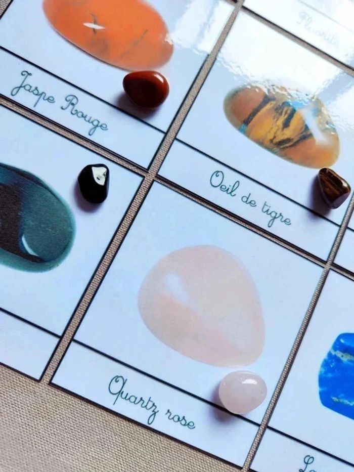 10 Cartes de nomenclature sur les pierres lithothérapie - photo numéro 7