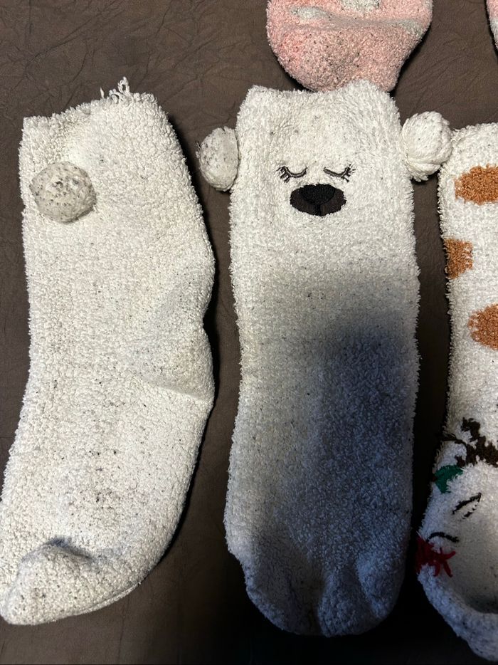 Lot de 3 paires de chaussettes de nuit enfant fille - photo numéro 2