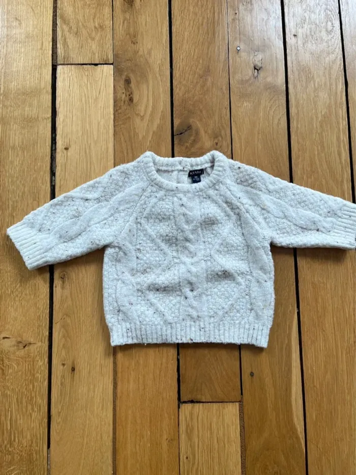 Pull Kiabi torsadé 3 mois