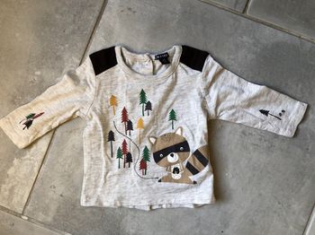 T shirt haut manche longue bébé Kiabi 3 mois / 56-62 cm