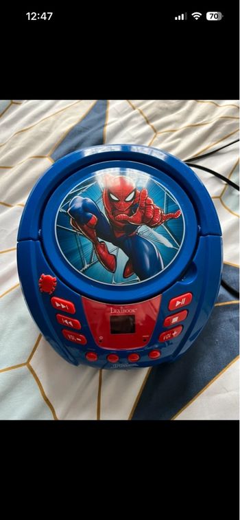 Poste Spiderman lumineux 
