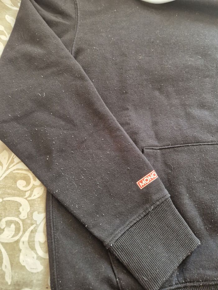 Sweat a capuche noir Monopoly, Celio, taille S - photo numéro 5