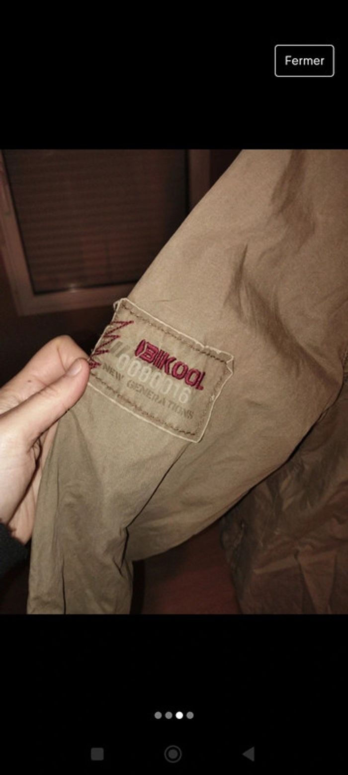 Veste oversize bikool vintage années 90 nineties kaki - photo numéro 3