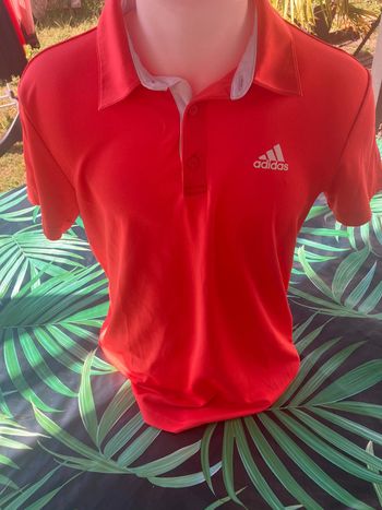 Polo Adidas orange fluo