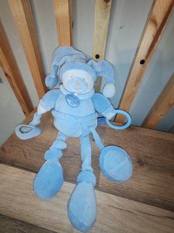 Ours macaron lila doudou et compagnie