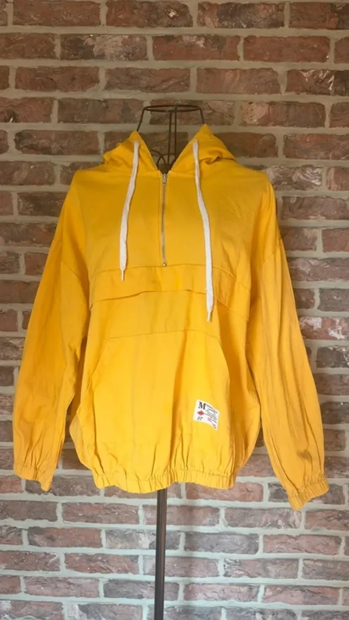 Veste zipée jaune à capuche Miss Summey S/M