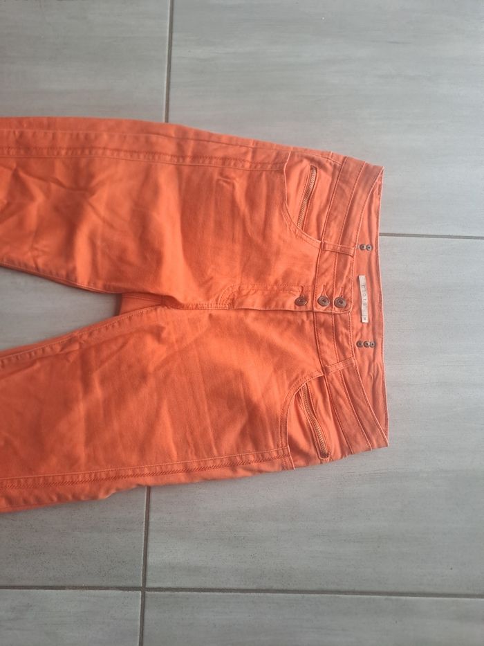 Jean Orange Elora Taille 38 - photo numéro 2