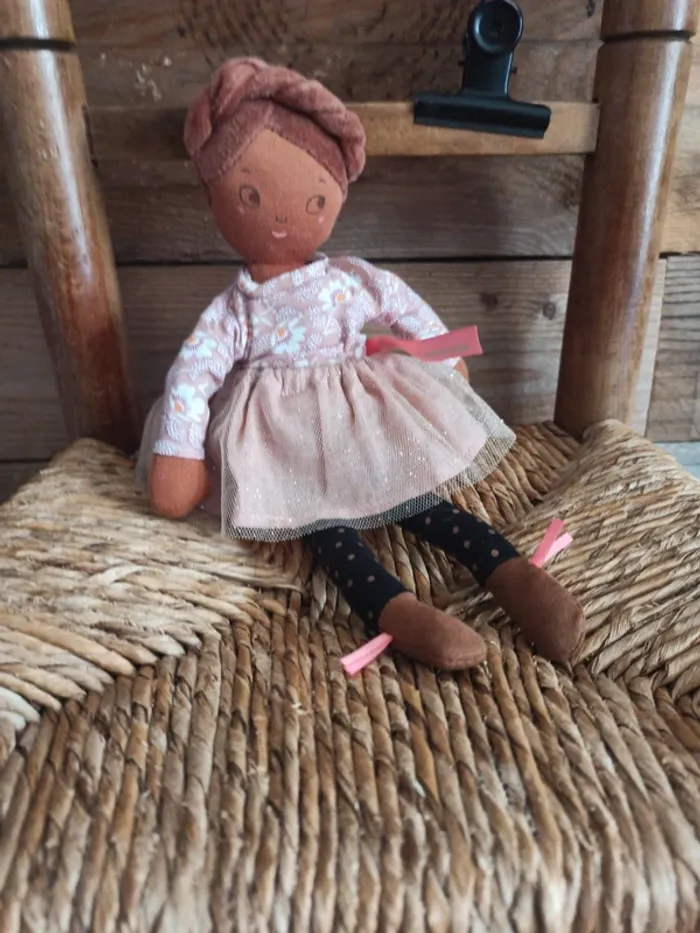 Peluche poupée les Parisiennes moulin roty tbe - photo numéro 2