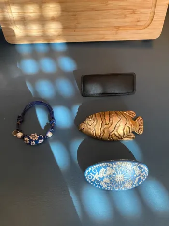 Lot 3 barrettes et 1 bracelet