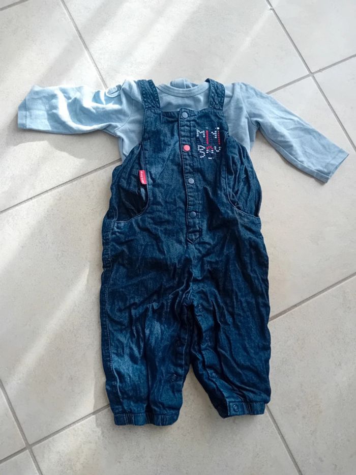 Ensemble salopette avec t shirt Manche longue