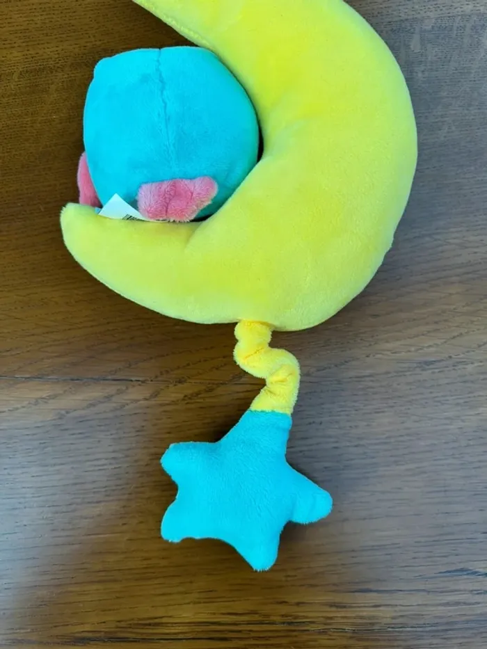 Peluche hiboux berceuse bébé jaune et bleu - photo numéro 8