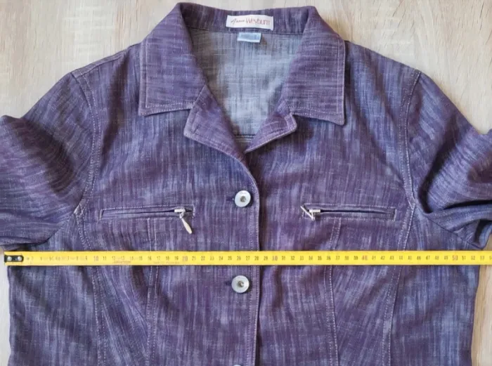 Veste blazer violet Anne Weyburn Taille 40 42 - photo numéro 9