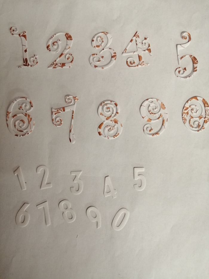 Découpe scrapbooking chiffre (N6)