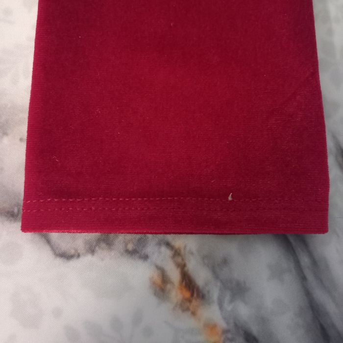 Paire de gants longs en velours extensible coloris rouge - photo numéro 8