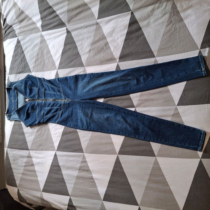 Combinaison en jean bleu - Guess - photo numéro 2